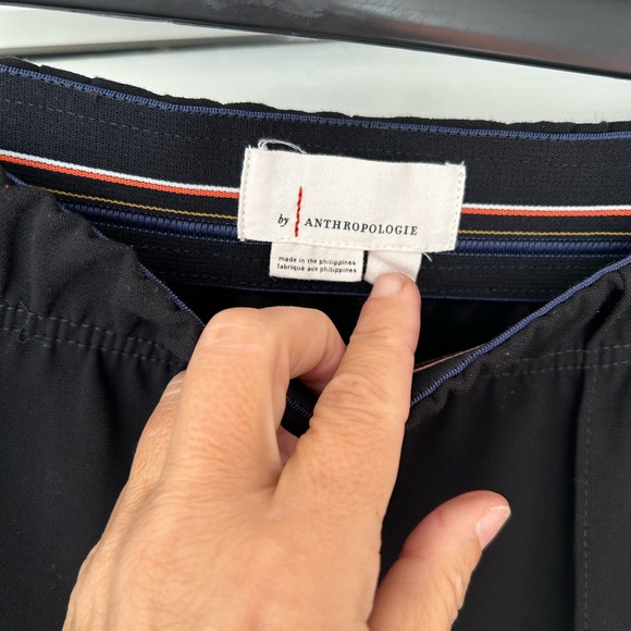 Anthropologie Women’s Black Stretch Pants/Trousers Ankle Zip Size Small - Picture 6 of 7